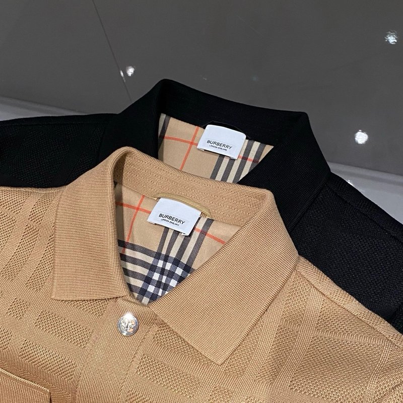 Burberry 남성용 자카드 체크 니트 가디건 001-271944