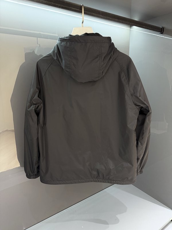 Burberry 남성 후드 체크 패치 집업 자켓 001-271949