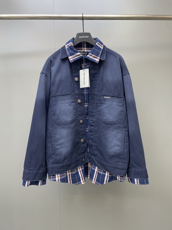 발렌시아가 패치워크 셔츠 자켓 001-272033