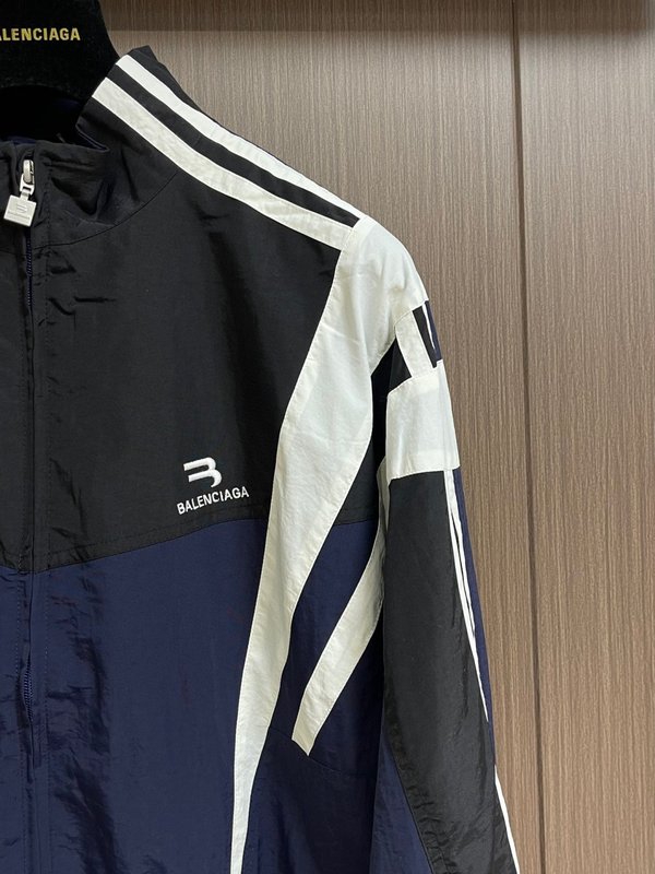 Balenciaga 자수 스탠드 칼라 지퍼 자켓 세트 001-272061