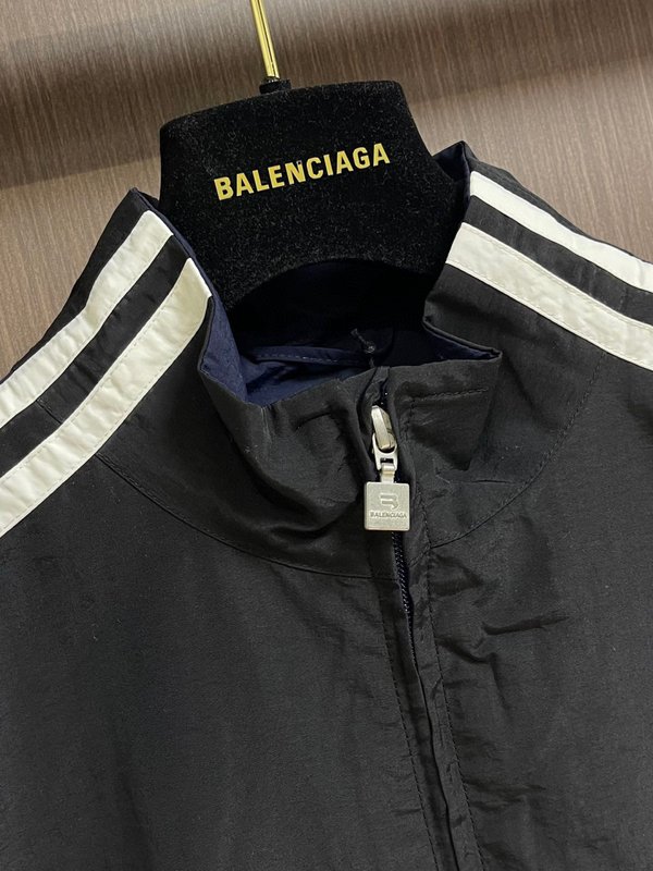 Balenciaga 자수 스탠드 칼라 지퍼 자켓 세트 001-272061