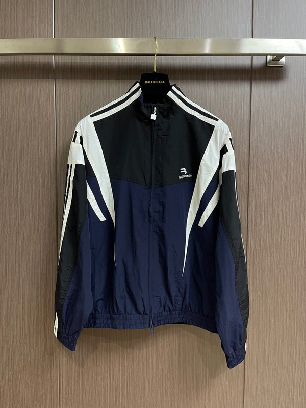 Balenciaga 자수 스탠드 칼라 지퍼 자켓 세트 001-272061
