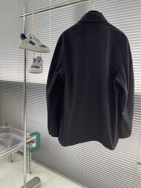 발렌시아가 단색 싱글 브레스트 지퍼 재킷 001-272070