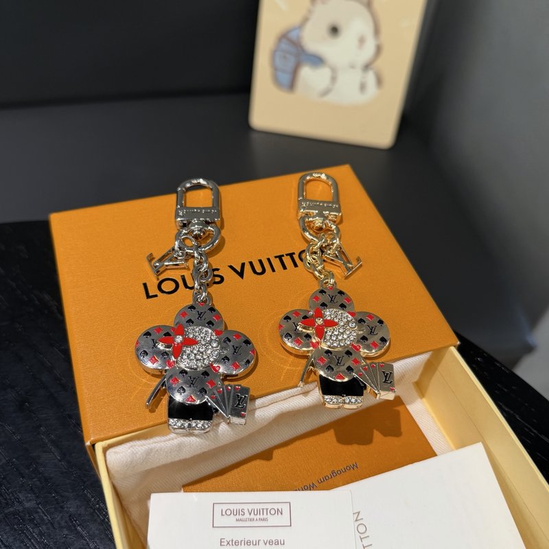 Vuitton 비비안 태양꽃 포커 카드 크리스탈 키링 001-273079