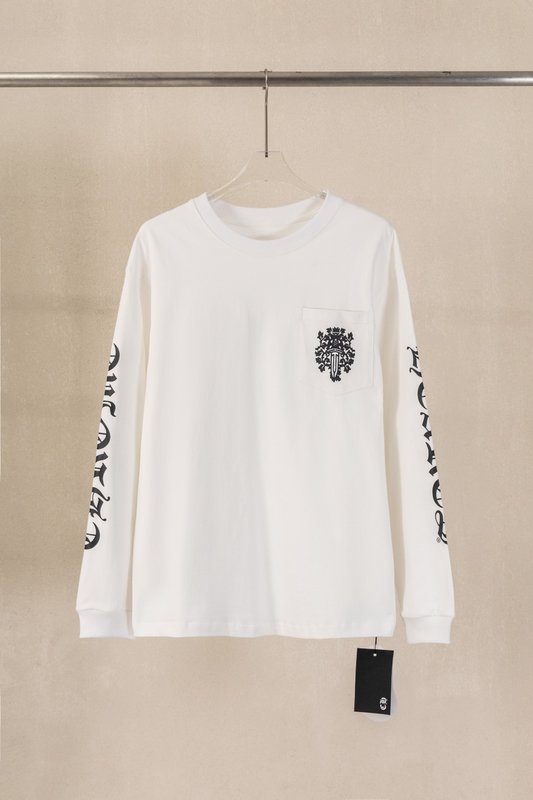 Chrome Hearts 중공 세탁 입체 프린트 반팔 001-273420
