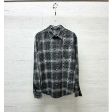 크롬하츠 십자가 암문 격자무늬 플란넬 긴팔 셔츠 001-273434