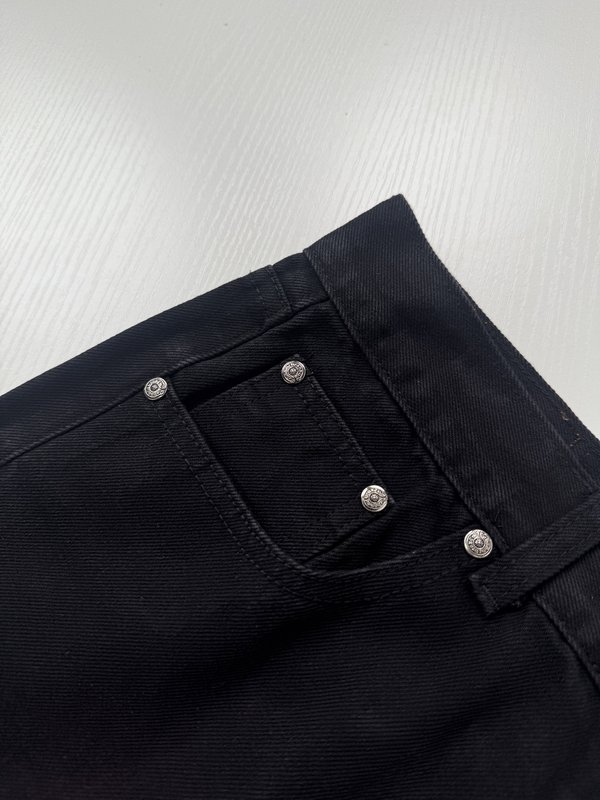 크롬하츠 컬러 패치 크로스 데님 팬츠 001-273438