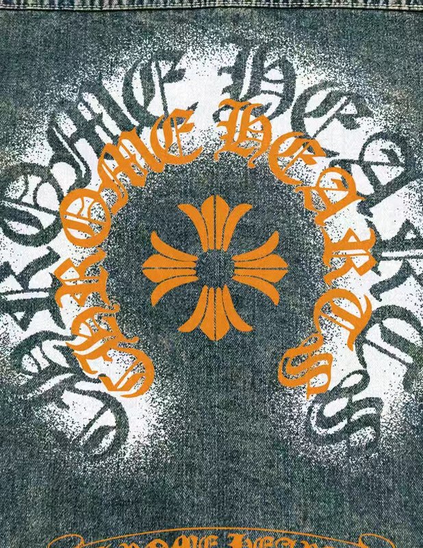 Chrome Hearts 오렌지 글자 말굽 원형 십자 001-273481