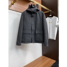 심플 카라 후드 누빔 재킷 코트 001-273535