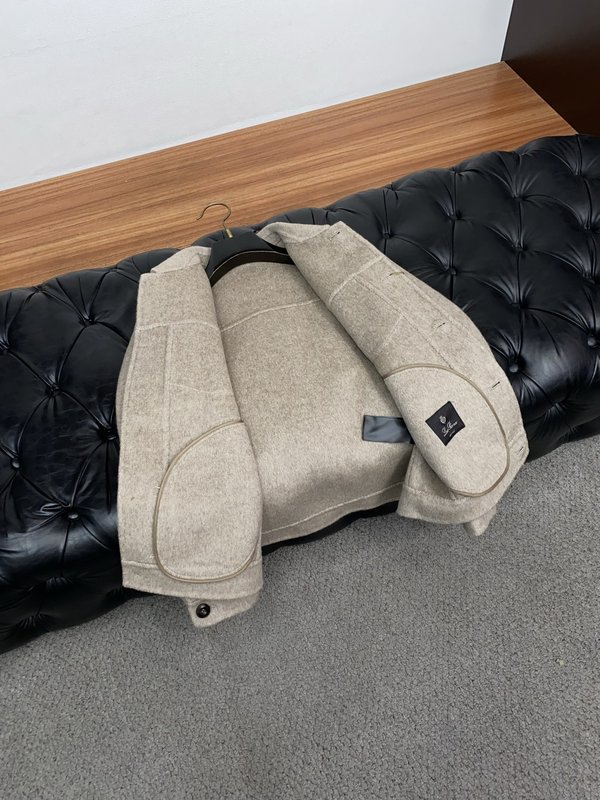 남성 캐주얼 울 라펠 재킷 001-273537