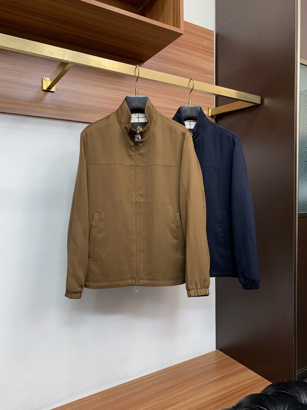 Loro Piana 남성 캐주얼 스탠드 칼라 자켓 001-273545