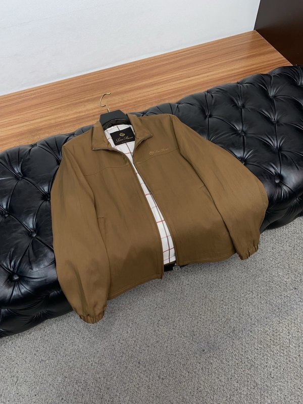 Loro Piana 남성 캐주얼 스탠드 칼라 자켓 001-273545