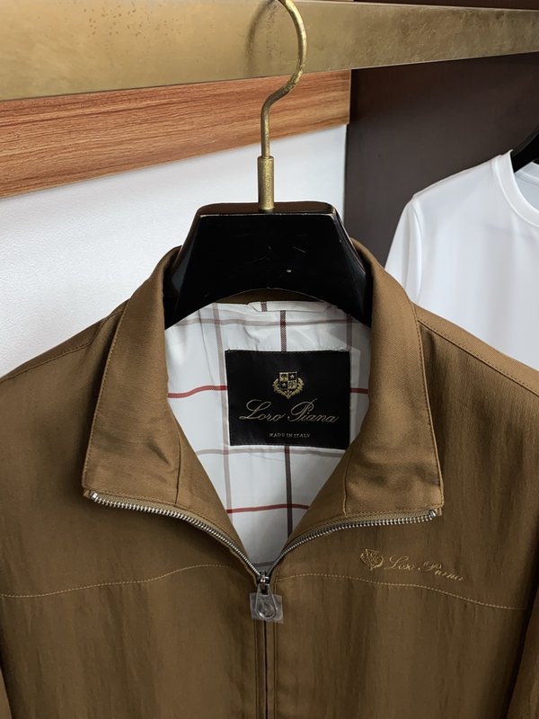 Loro Piana 남성 캐주얼 스탠드 칼라 자켓 001-273545