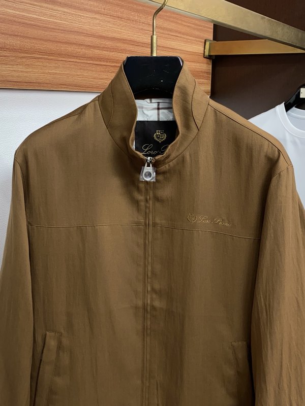 Loro Piana 남성 캐주얼 스탠드 칼라 자켓 001-273545