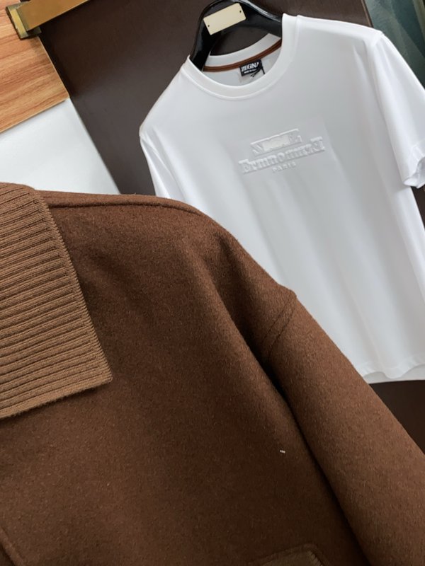 Loro Piana 남성 노치 라펠 울 자켓 001-273546