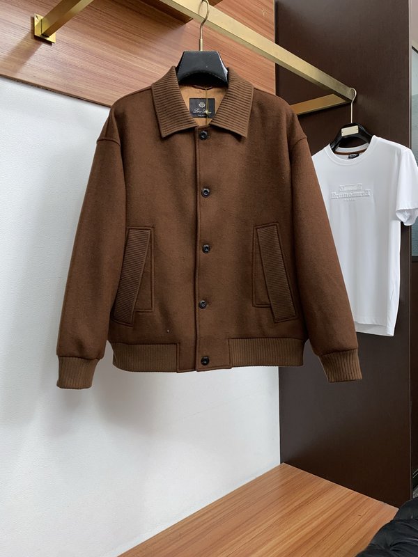 Loro Piana 남성 노치 라펠 울 자켓 001-273546