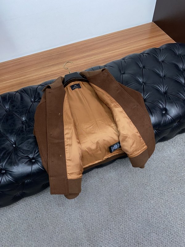 Loro Piana 남성 노치 라펠 울 자켓 001-273546