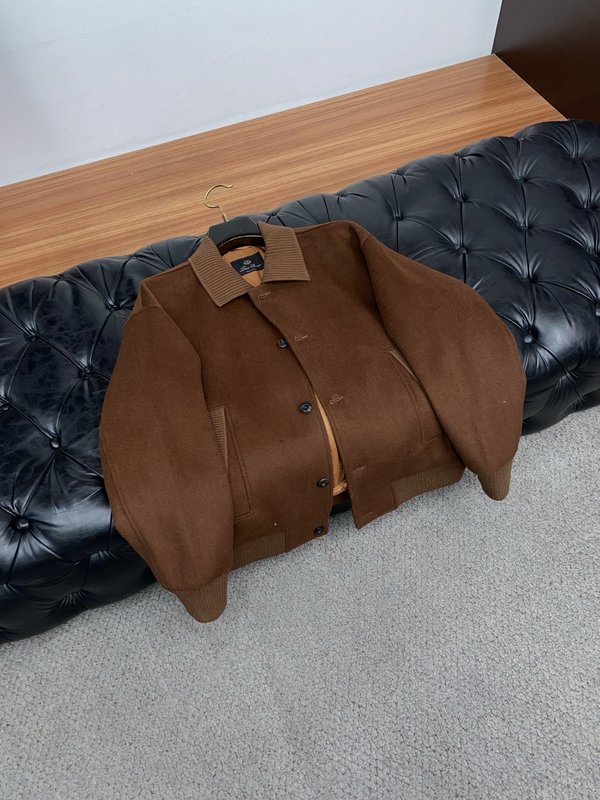 Loro Piana 남성 노치 라펠 울 자켓 001-273546