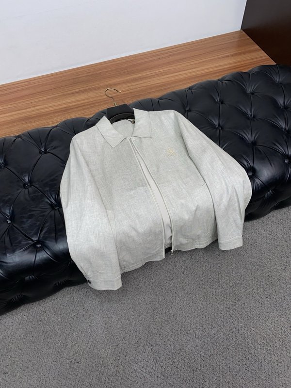 로로피아나 남성 캐주얼 린넨 카라 자켓 001-273569