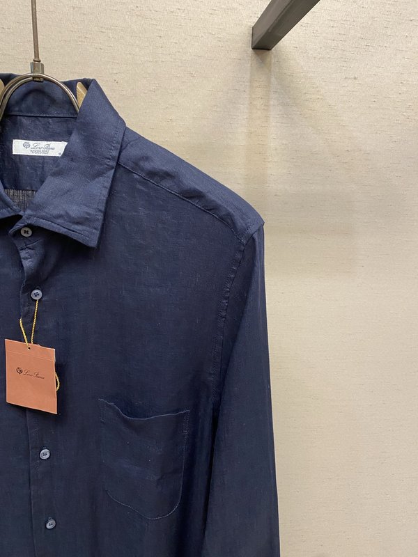 Loro Piana 남성 턴다운 칼라 셔츠 001-273593