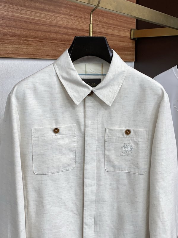 로로피아나 남성 린넨 카라 자켓 001-273603