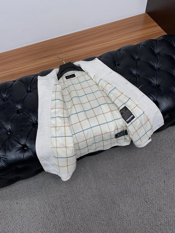 로로피아나 남성 린넨 카라 자켓 001-273603