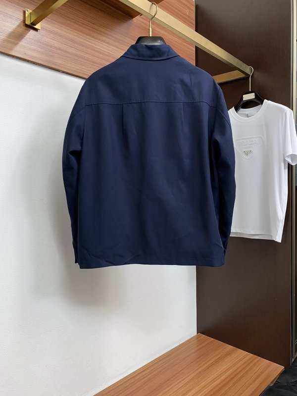 로로피아나 남성 린넨 카라 재킷 001-273616