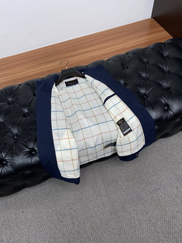 로로피아나 남성 린넨 카라 재킷 001-273616
