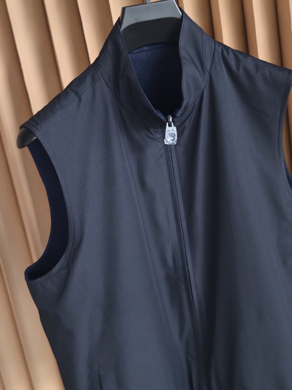 Loro Piana 남성 울 양면 조끼 코트 001-273642