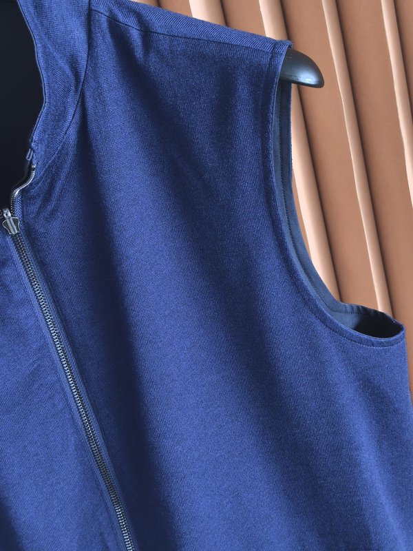 Loro Piana 남성 울 양면 조끼 코트 001-273642