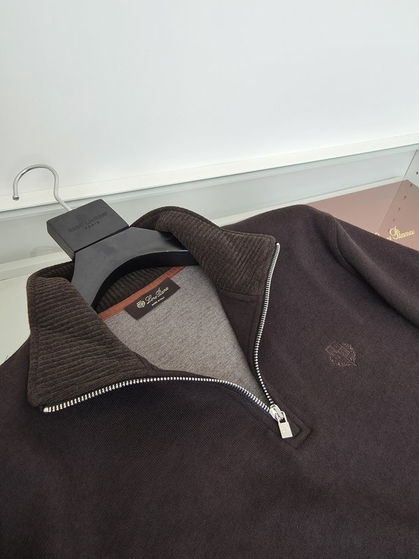Loro Piana 캐시미어 혼방 하프 터틀넥 남성 스 001-273649
