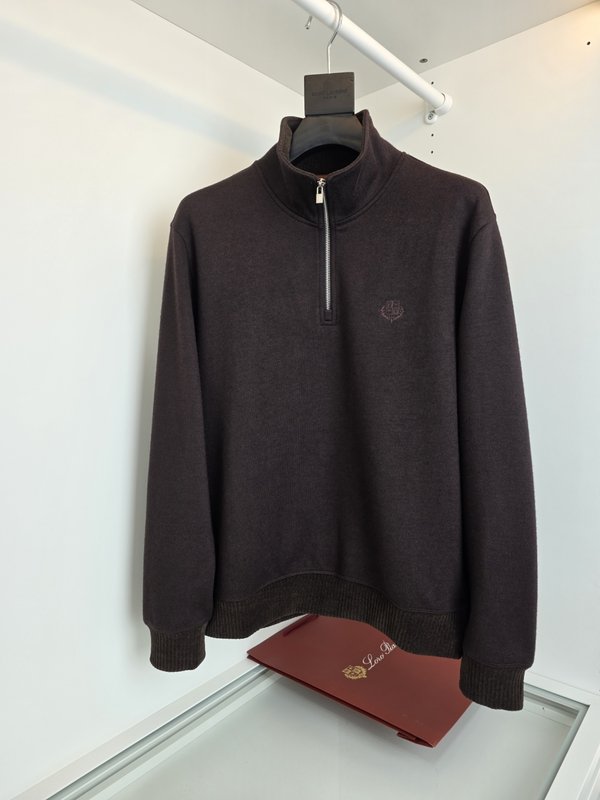 Loro Piana 캐시미어 혼방 하프 터틀넥 남성 스 001-273649