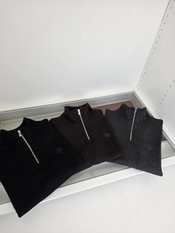 Loro Piana 캐시미어 혼방 하프 터틀넥 남성 스 001-273649