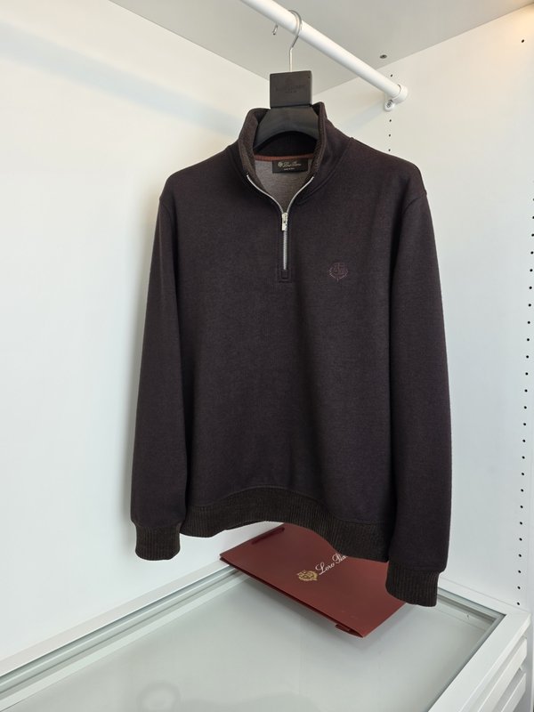 Loro Piana 캐시미어 혼방 하프 터틀넥 남성 스 001-273649