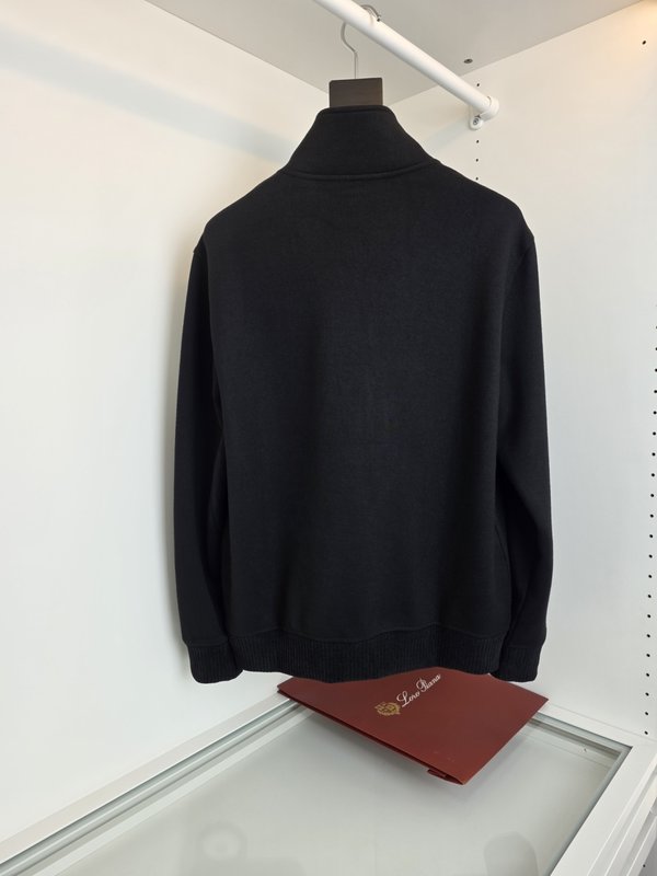 Loro Piana 캐시미어 혼방 하프넥 스웨트셔츠 001-273661
