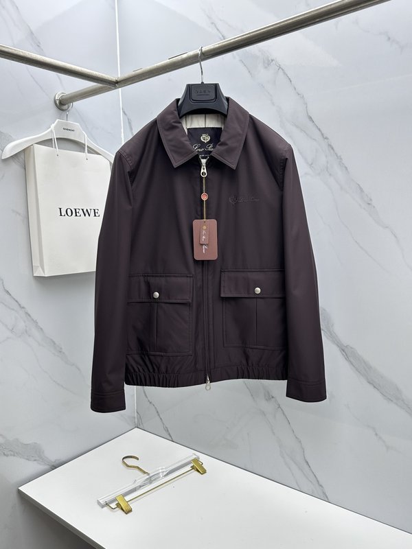 Loro Piana 턴다운 칼라 자켓 001-273664