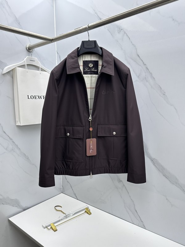 Loro Piana 턴다운 칼라 자켓 001-273664