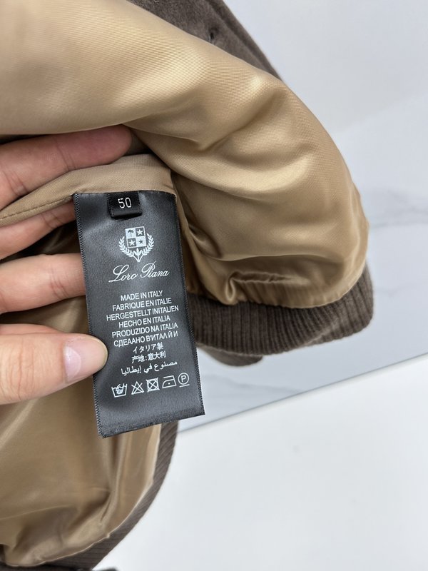 Loro Piana 턴다운 칼라 울 재킷 001-273665