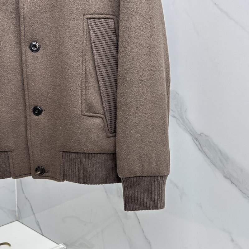 Loro Piana 턴다운 칼라 울 재킷 001-273665