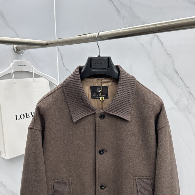 Loro Piana 턴다운 칼라 울 재킷 001-273665