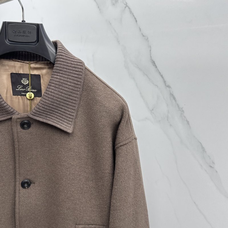 Loro Piana 턴다운 칼라 울 재킷 001-273665