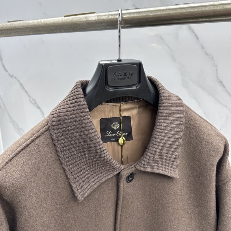 Loro Piana 턴다운 칼라 울 재킷 001-273665
