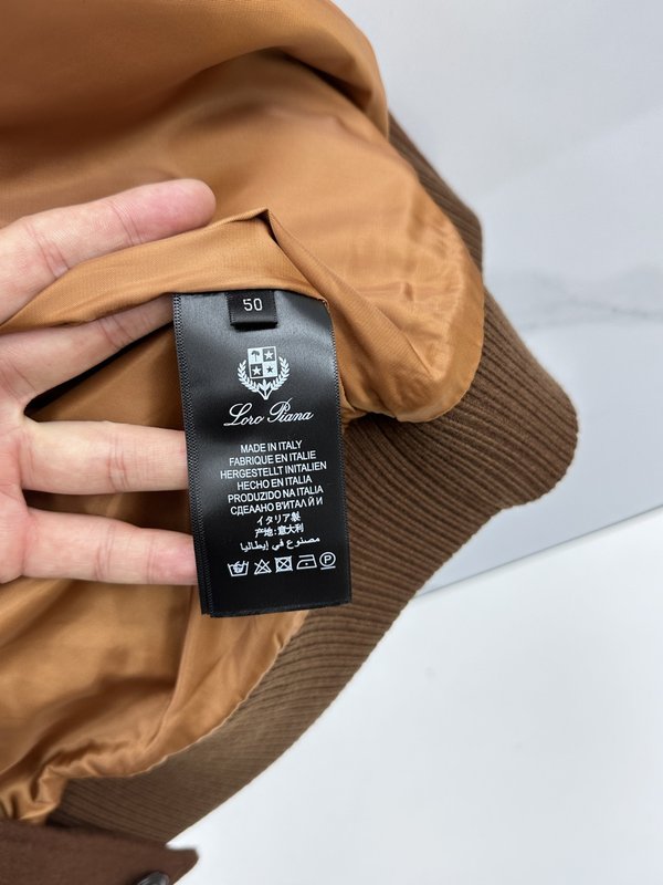 Loro Piana 턴다운 칼라 울 재킷 001-273667