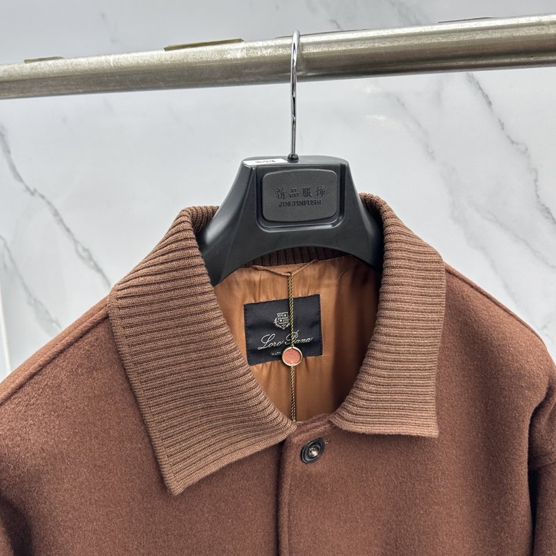 Loro Piana 턴다운 칼라 울 재킷 001-273667