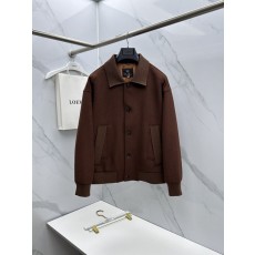Loro Piana 턴다운 칼라 울 재킷 001-273667