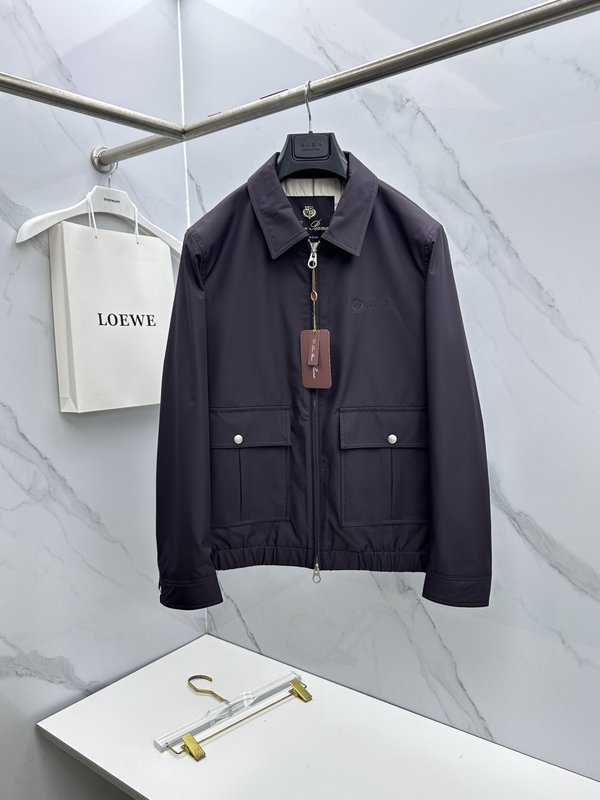 Loro Piana 턴다운 칼라 자켓 001-273677