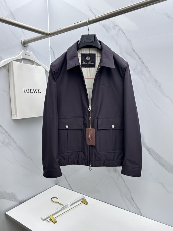 Loro Piana 턴다운 칼라 자켓 001-273677