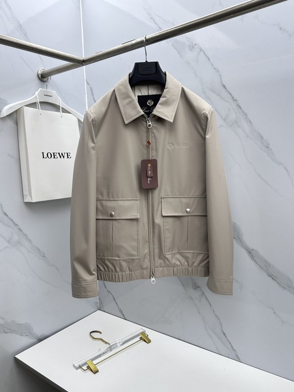 Loro Piana 턴다운 칼라 재킷 001-273678