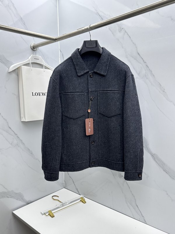 Loro Piana 턴다운 칼라 자켓 001-273679