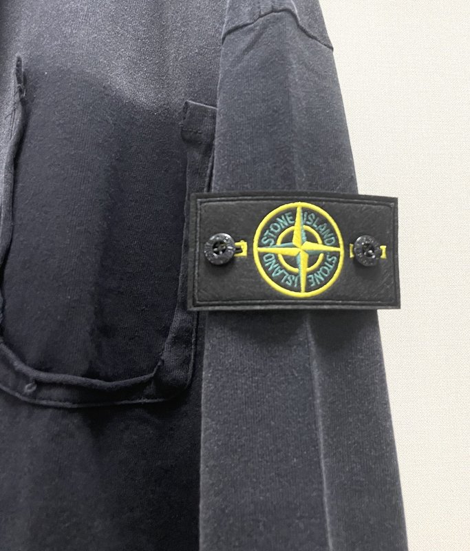 Stone Island 워싱 빈티지 심플 맨투맨 001-273686
